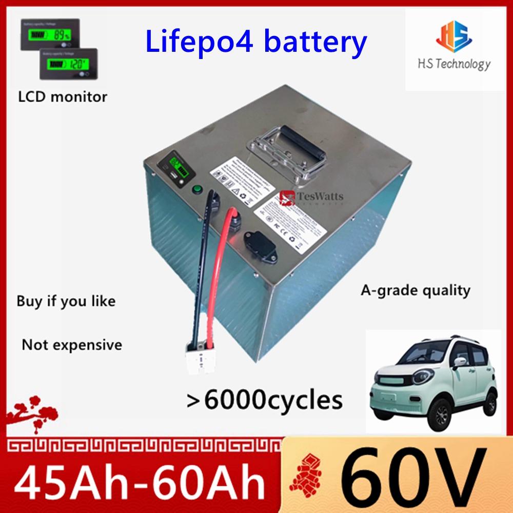 Batería de Litio HS Lifepo4 60 - 60V 50Ah Electric Scooter Battery reseña y precio