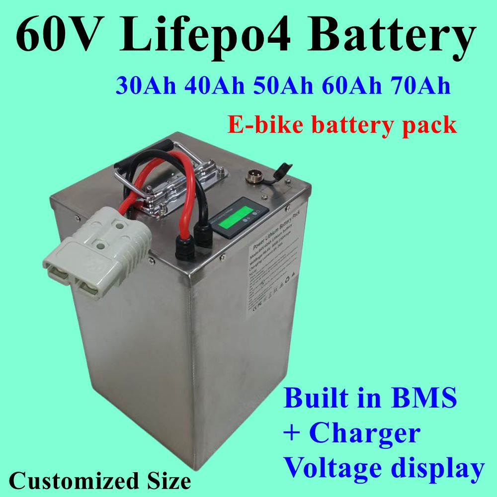 Batería LiFePO4 de 60V 50Ah 60 - 60V 50Ah Electric Scooter Battery reseña y precio